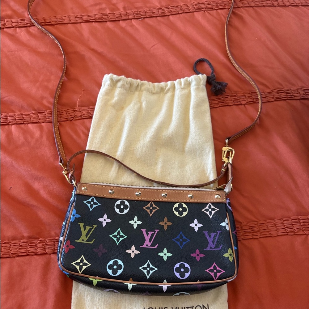 Louis Vuitton Black Multicolor Monogram Shoulder Bag